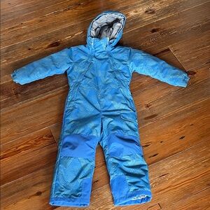 MEC Toaster Suit 5T Blue Green Snowsuit Super Warm Fun Pattern! Unisex